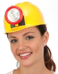 Hat Miner Hard Hat with Light by Jacobson Hats
