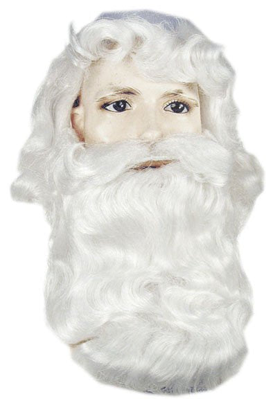 Deluxe Santa Wig And Beard Set