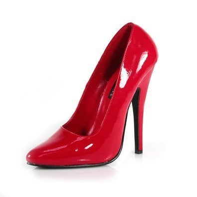 Shoes - Pumps 4 Inch Heel Red Size 6 by Ellie Shoes