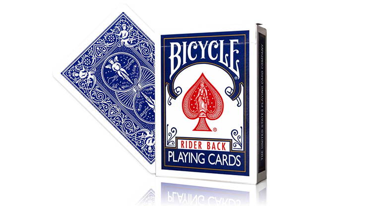 Marked Bicycle Rider Back Blue by Ondrej Psenicka