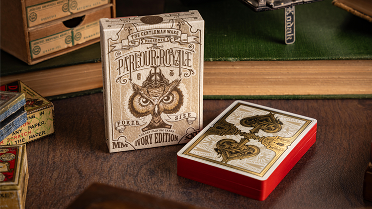 The Parlour Royale Ivory Edition Red Edge Printing Playing Cards
