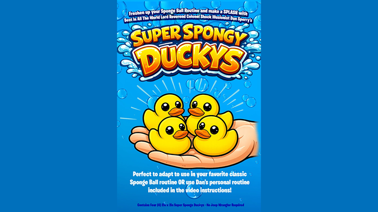 Super Spongy Duckies - Set Of 4 by Dan Sperry