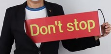 Magic Automatic Retractable Banner - Don’t Stop