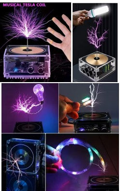 Tesla Coil Bluetooth Music Player
