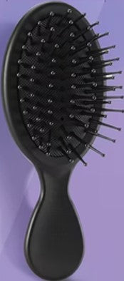 Black Plastic Hairbrush 5.51” x 2.36”