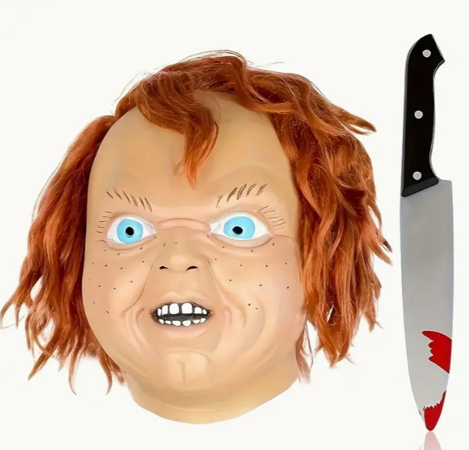 Mask Scary Chuck - With Knife
