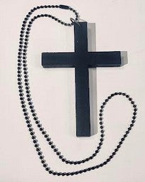 Meek Cross Necklace Wood - Black