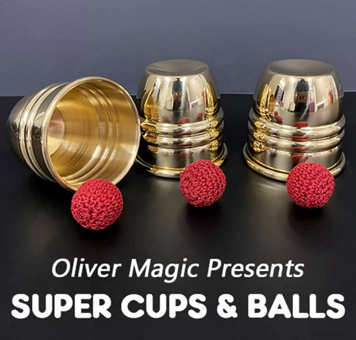 Super Cups and Balls Brass by Oliver Magic