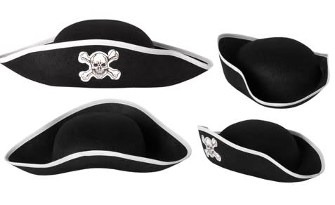 Pirate Hat Skull And Crossbones - One Size