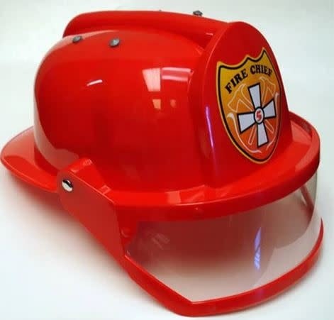 Hat Fireman Helmet Red