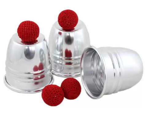 Cups And Balls Aluminum Silver by Approch Magic
