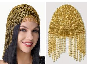 Gold Beaded Head Piece (C15)