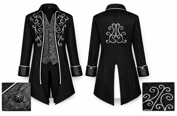 Victorian Gothic Tailcoat | Choose Color and Size