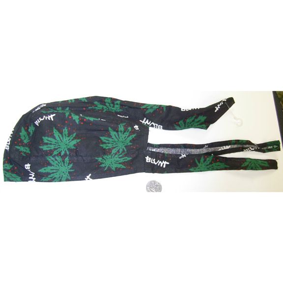 Headwrap, Green Leaf and Blunt by Amazing Danna