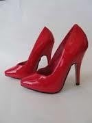 Shoes - Pumps 4 Inch Heel Red Size 8 by Ellie Shoes