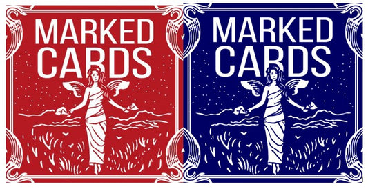 Marked Cards - Red or Blue Bicycle Maiden Back by Penguin Magic