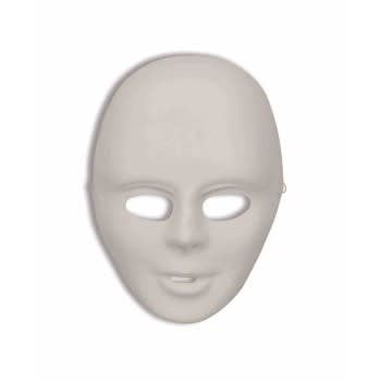 Economy Do It Yourself Costume Mask - White