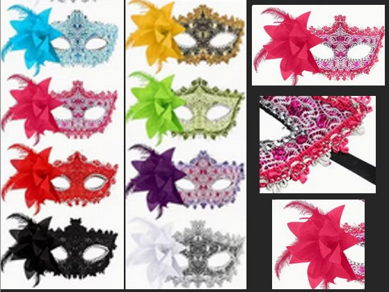 Eye Mask Fancy Flower Assorted Colors