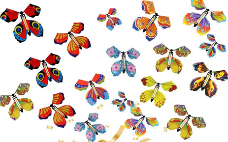 Butterfly Wind Up Flying - Assorted Colors Each