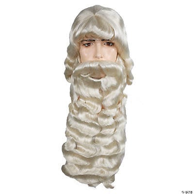 Extra Long Santa Wig And Beard Set