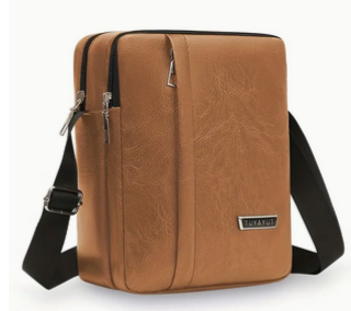 Sling Bag Light Brown 6.2 L x 3.5 W 8.26 H inch
