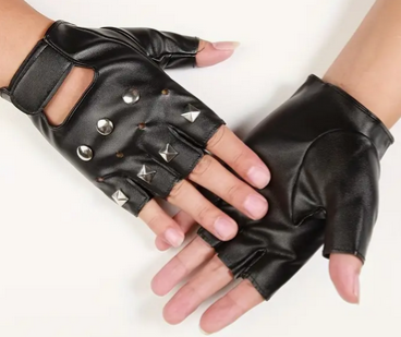 Studded Biker Gloves