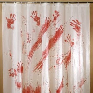 Bloody Shower Curtain