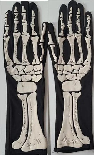 Long Skeleton Gloves