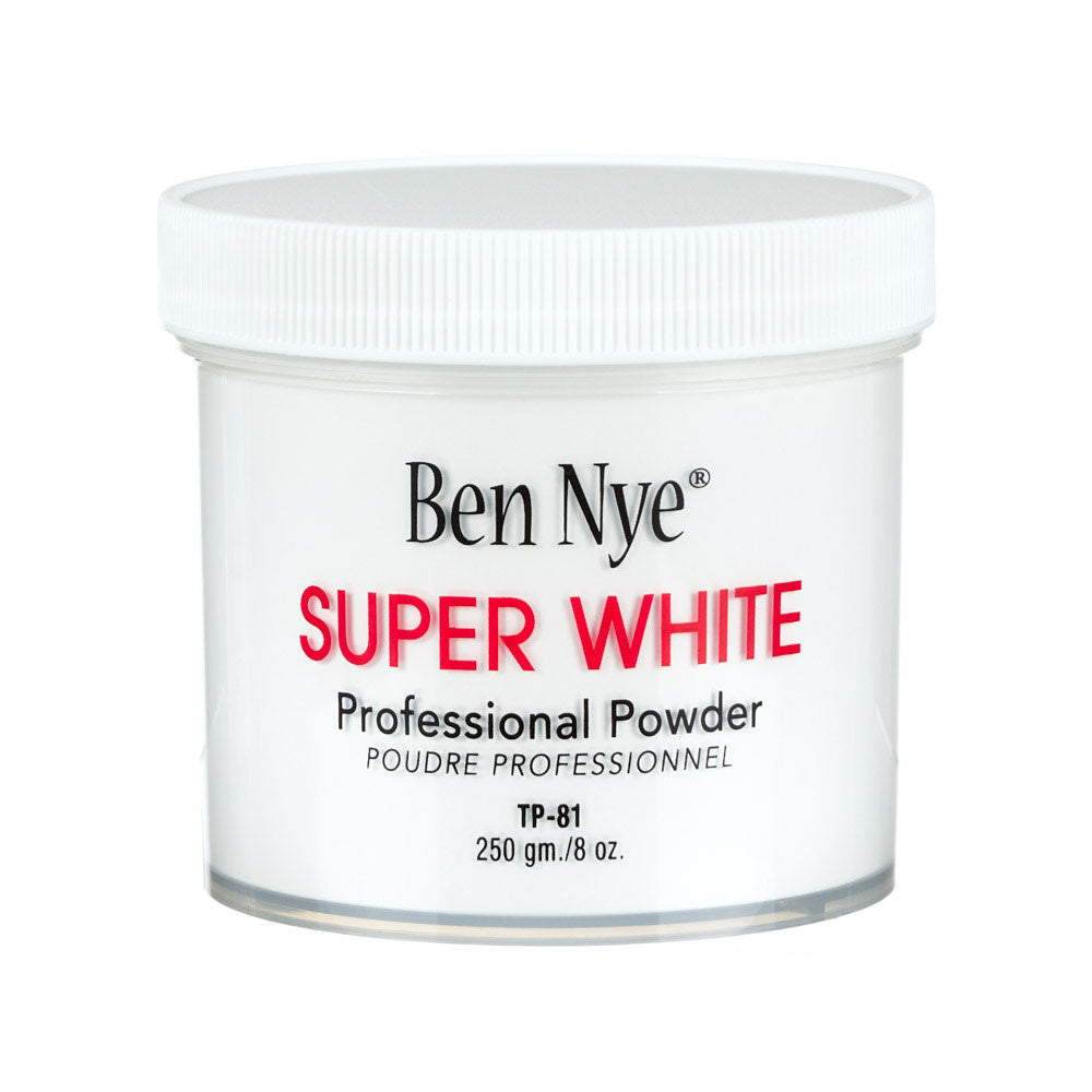 Super White Face Powder 0.9oz 25gm by Ben Nye