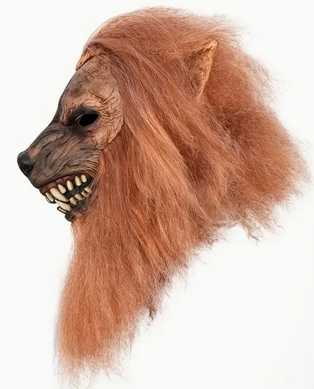 Mask Wolf Latex With Fur