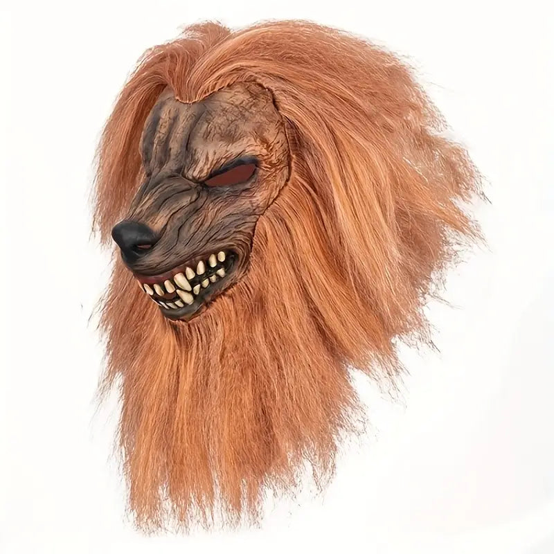Mask Wolf Latex With Fur