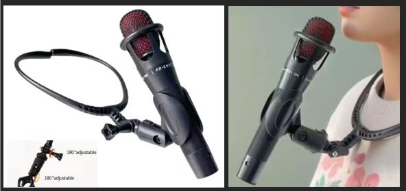 Hands Free Neck Microphone Holder