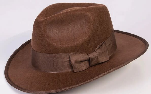 Hat 1940s Adventure Fedora - Brown