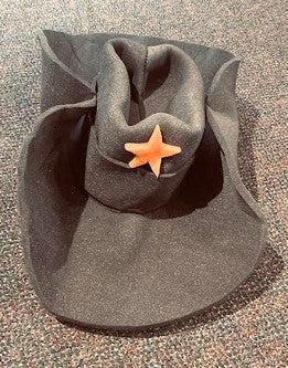 Hat Black Foam 40-Gallon Hat with Star