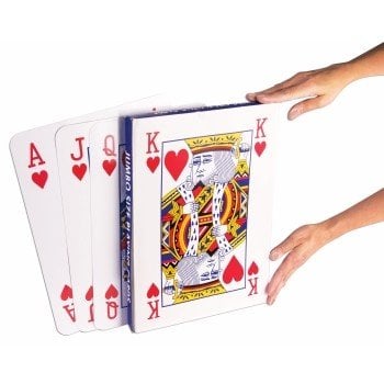 Jumbo Sized Playing Cards 14 x 10 inch