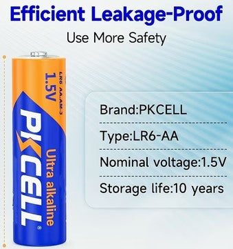 Battery AA Each by PKCell
