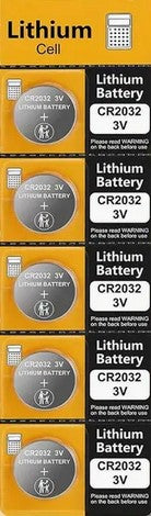 Battery 5 Pack CR2032 3 Volt Lithium Cell by Topusse