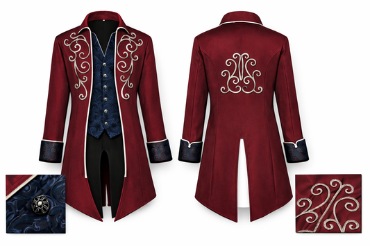 Victorian Gothic Tailcoat | Choose Color and Size