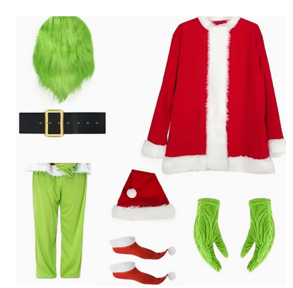 Green Christmas Thief Adult XXL