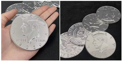 Jumbo Coin, Half Dollar - 3 inch