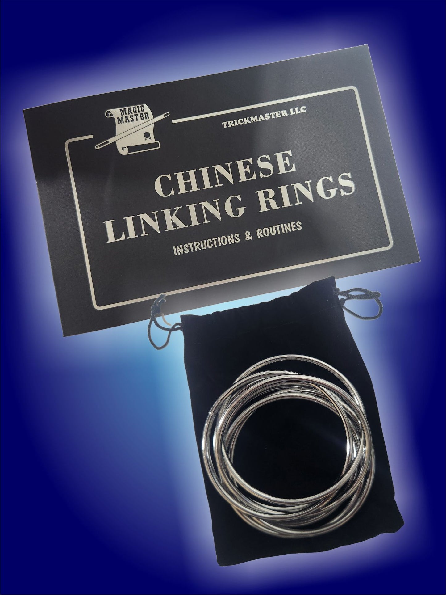 Chinese Linking Rings – 4 inch – with Instruction Booklet