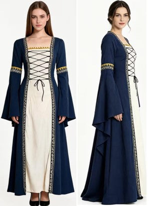 Renaissance Princess - Blue and White - Adult - Choose Size