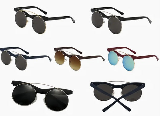 Sunglasses Curved Wire Top - Assorted Colors