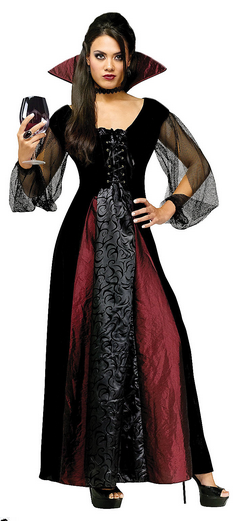 Goth Vampire Woman Adult M/L 8-10