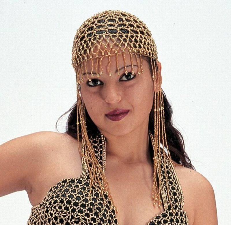Gold Beaded Head Piece (C15)