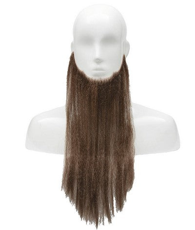 Beard Full Face 16 inch Medium Chestnut Brown Human Hair