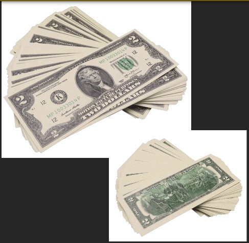 RealAged® Full Print New Series Prop Money - Sold Individually: Choose Denomination