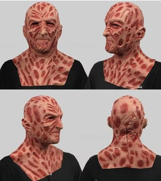 Mask Nightmarish Burn Victim Closed Mouth