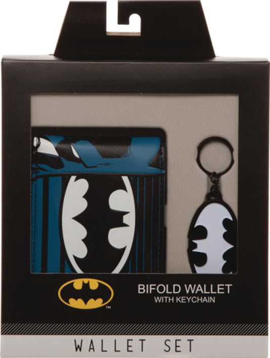 Batman Bifold Wallet Wih Keychain by Bioworld