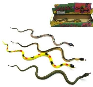 24 inch Rubber Snake, Each - Assorted Colors – Ronjo's Magic and Costumes